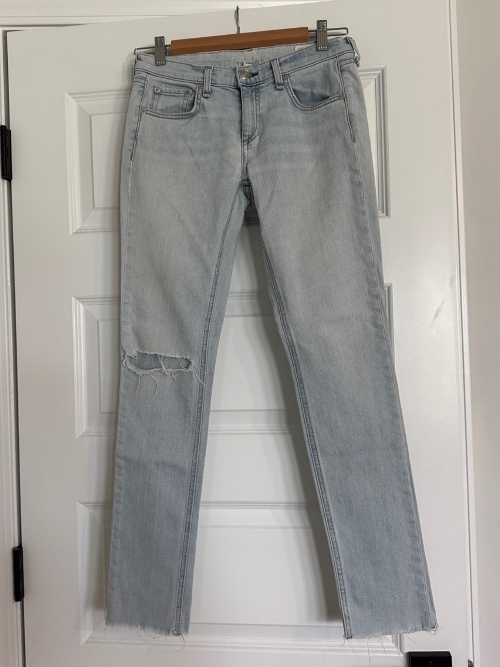 rag & bone- Light Blue Straight Leg Jeans
